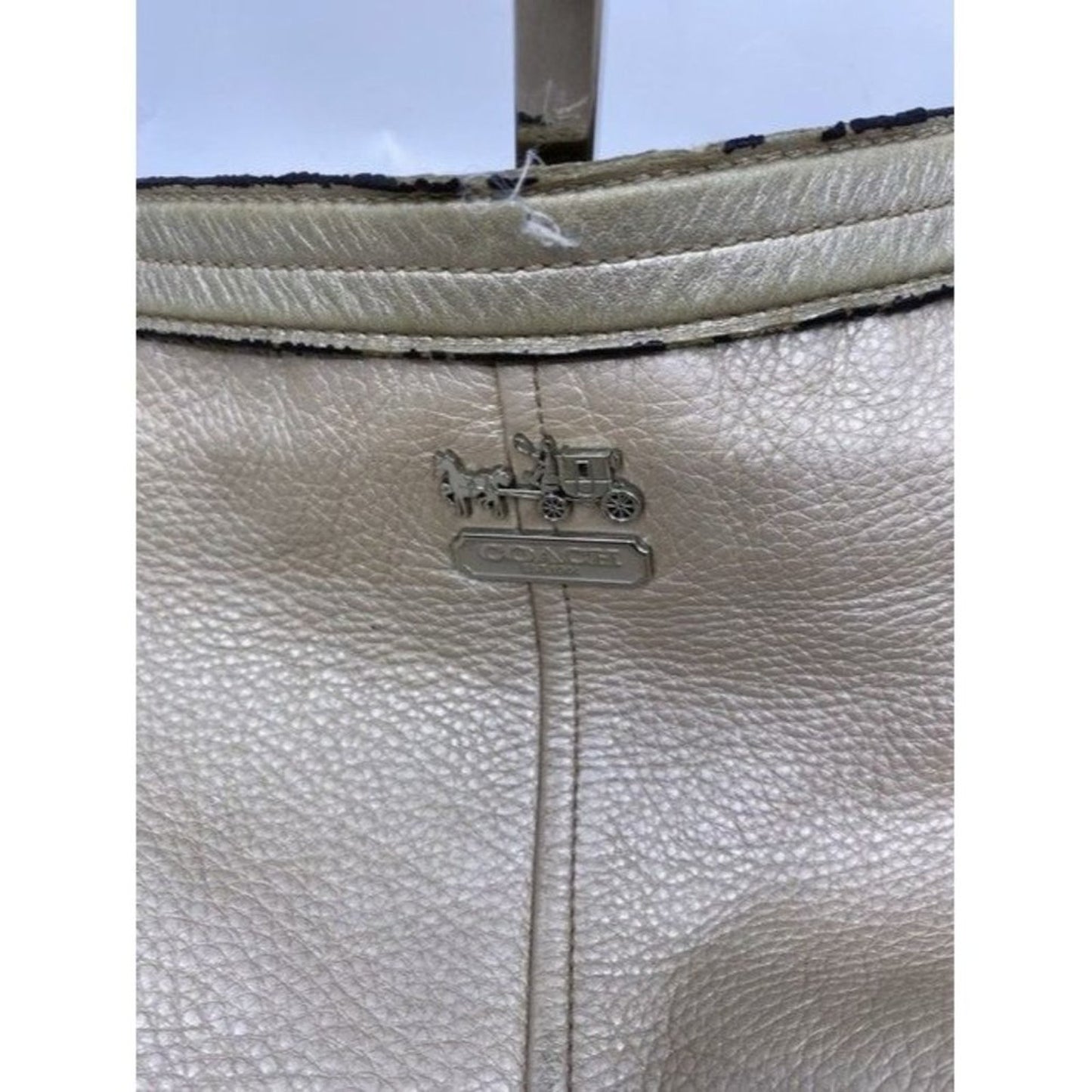 Coach Classic Off White Leather Shoulder Bag