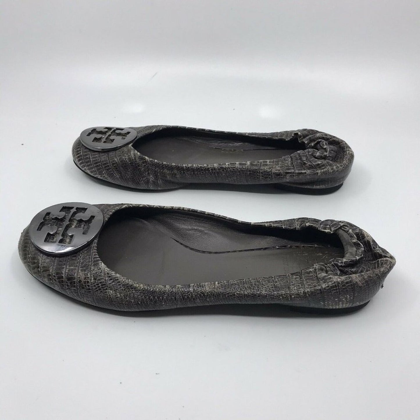 TORY BURCH Pewter Ballerina Flats size 6