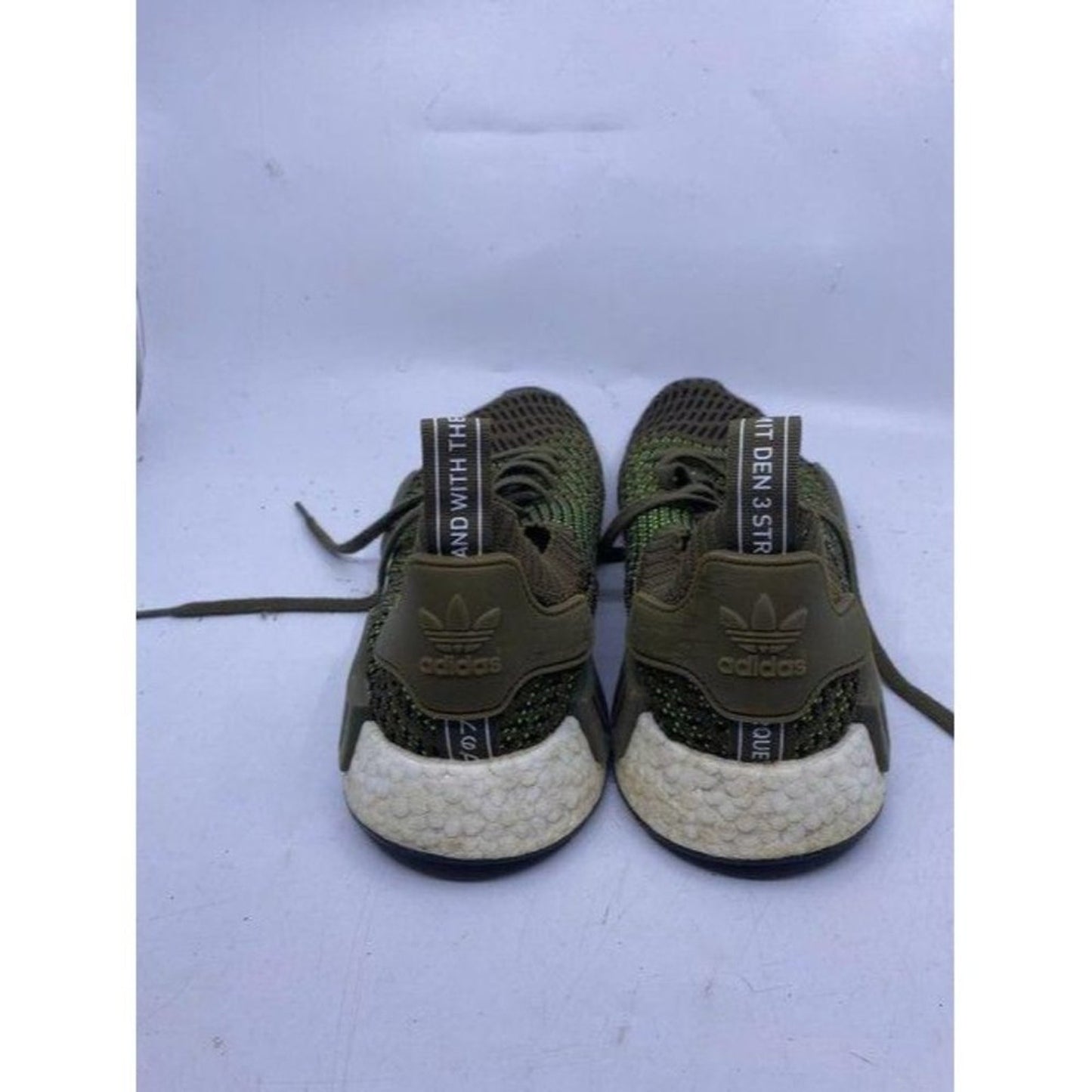 Adidas Brown Black Green Boost Sneakers Size Us