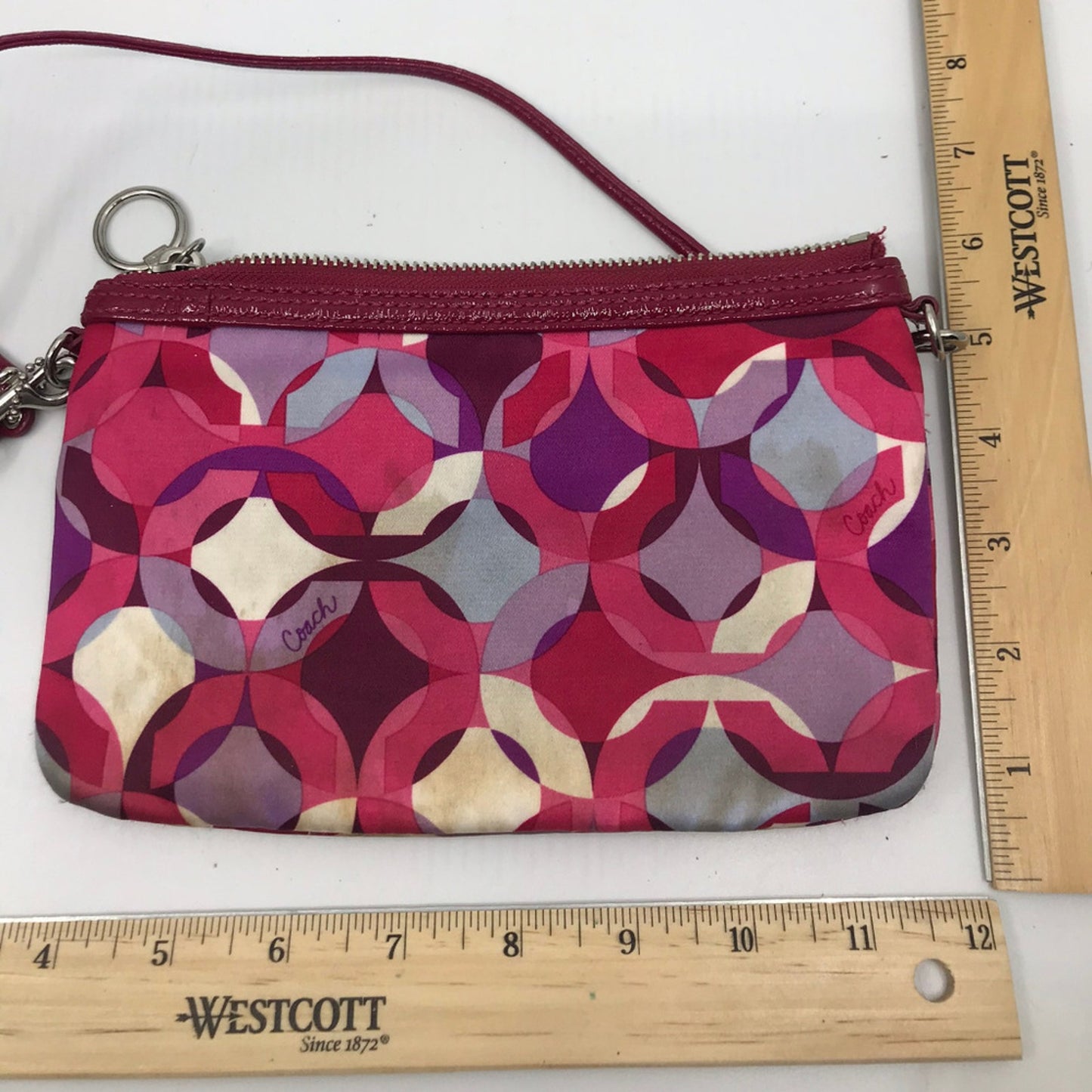 COACH Red Small Nylon Handbag