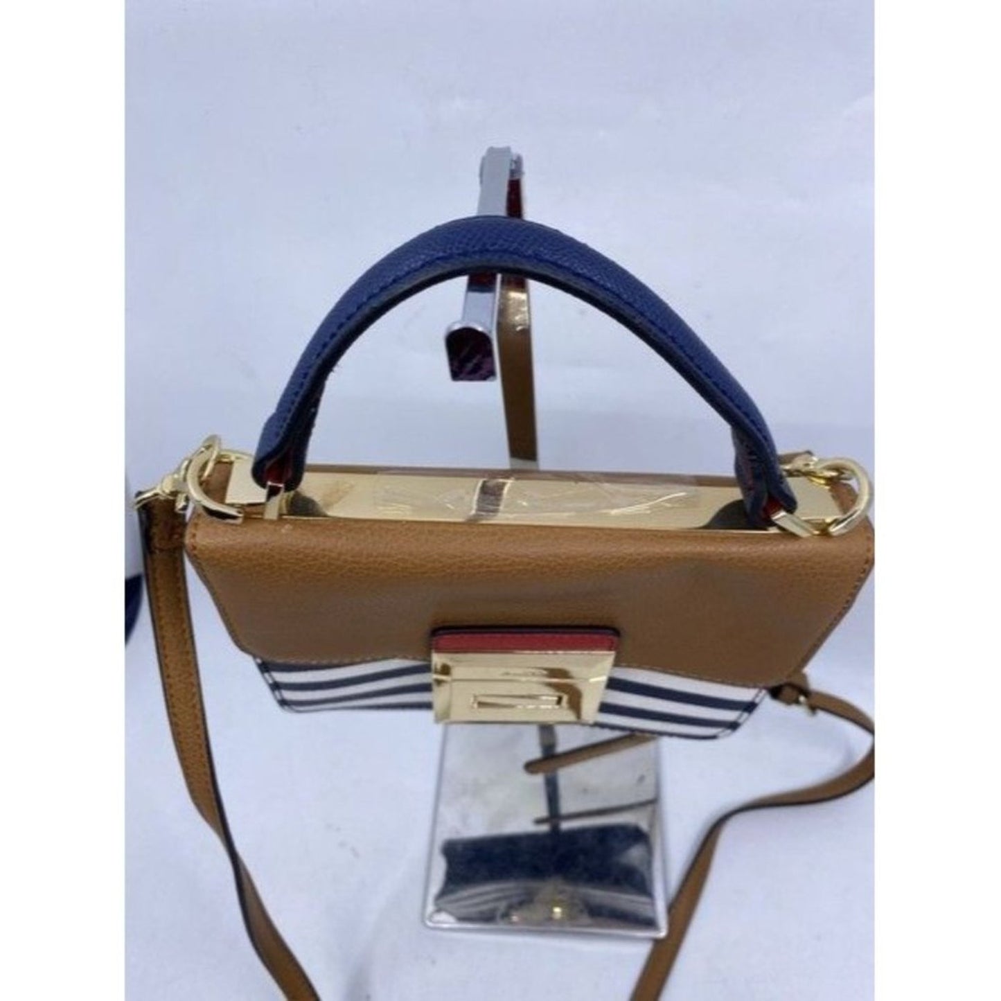 Aldo Cute Stripped Faux Leather Cross Body Bag