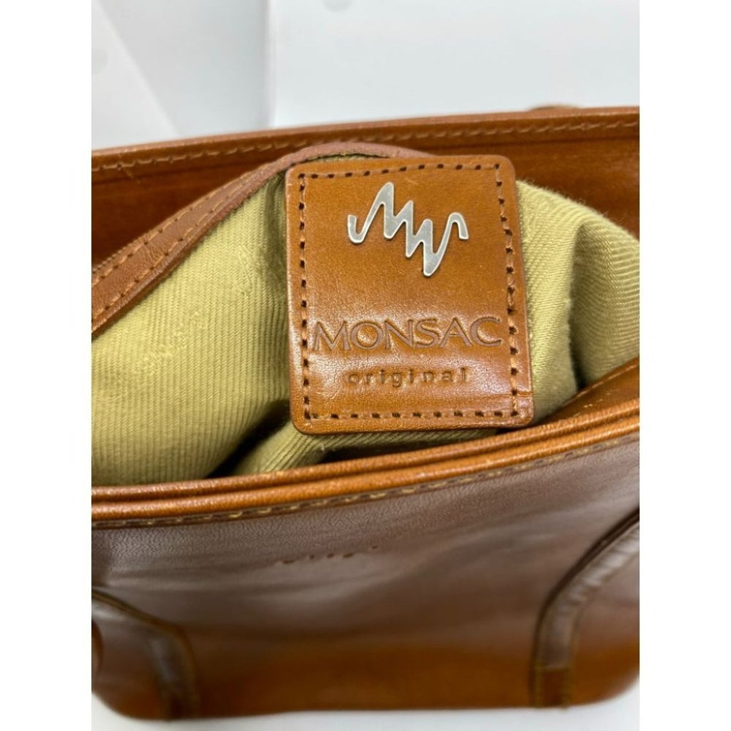 Monsac Brown Tote Mini Bag