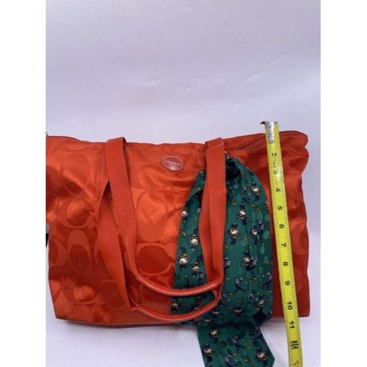 coach w w detachable specialty tie accent coral sh