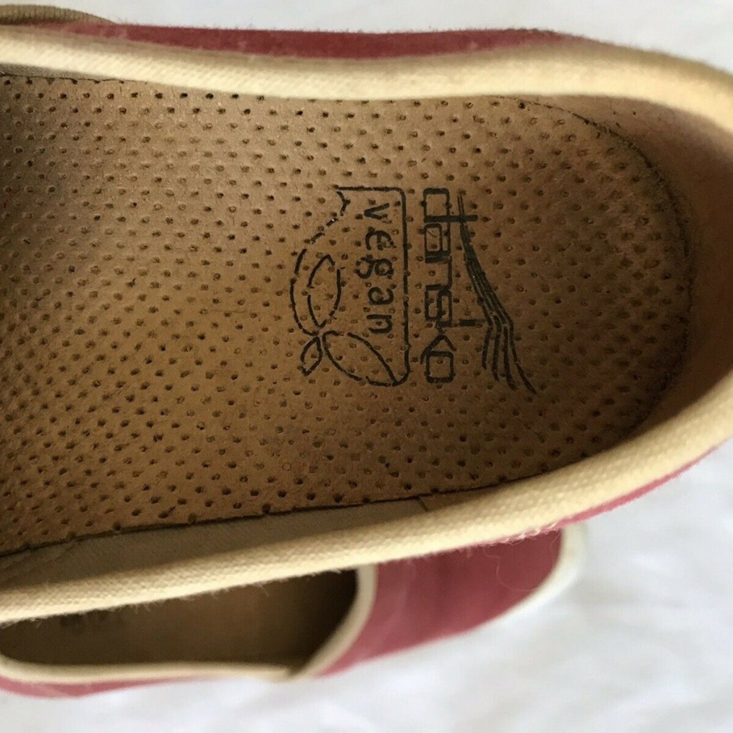 DANSKO CLASSIC CLOGS-Vegan-Red-Size US 7.5