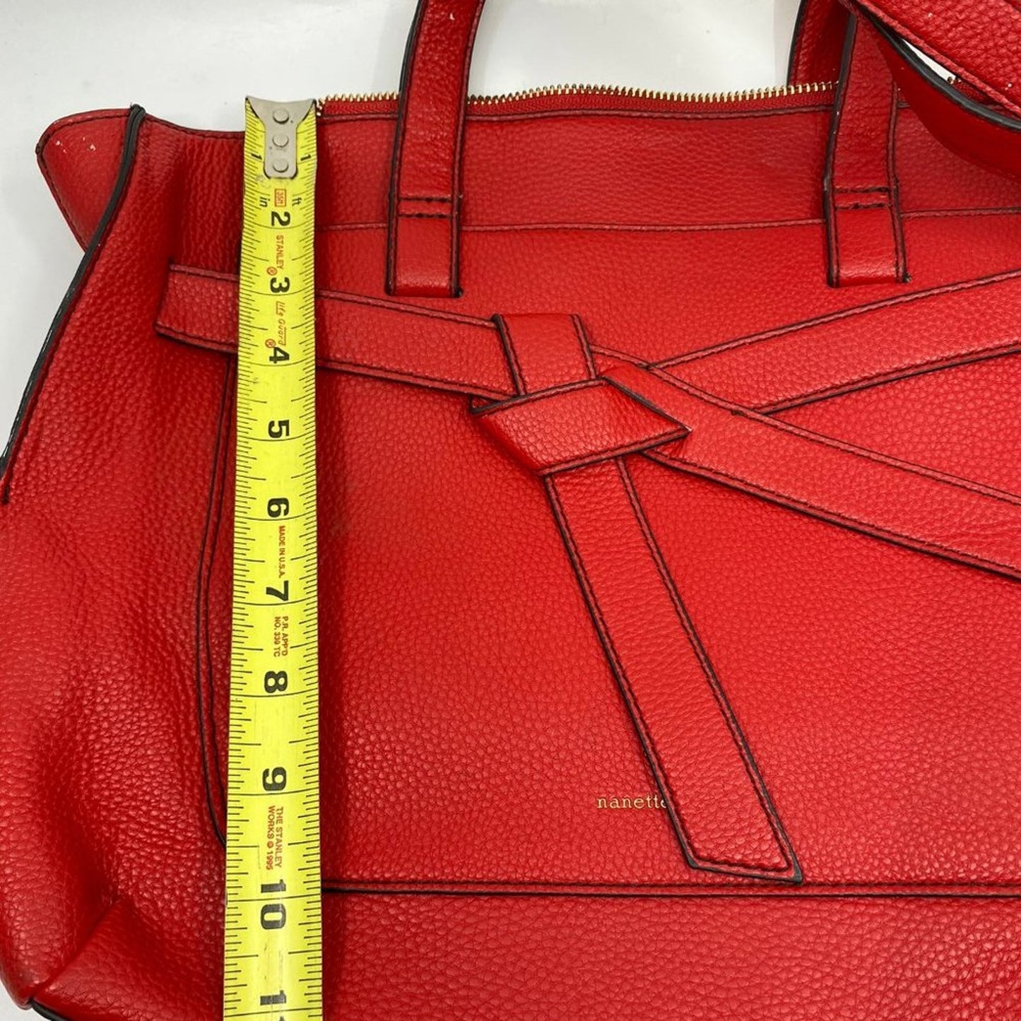 Nanette Lepore Red Leather Shoulder Bag