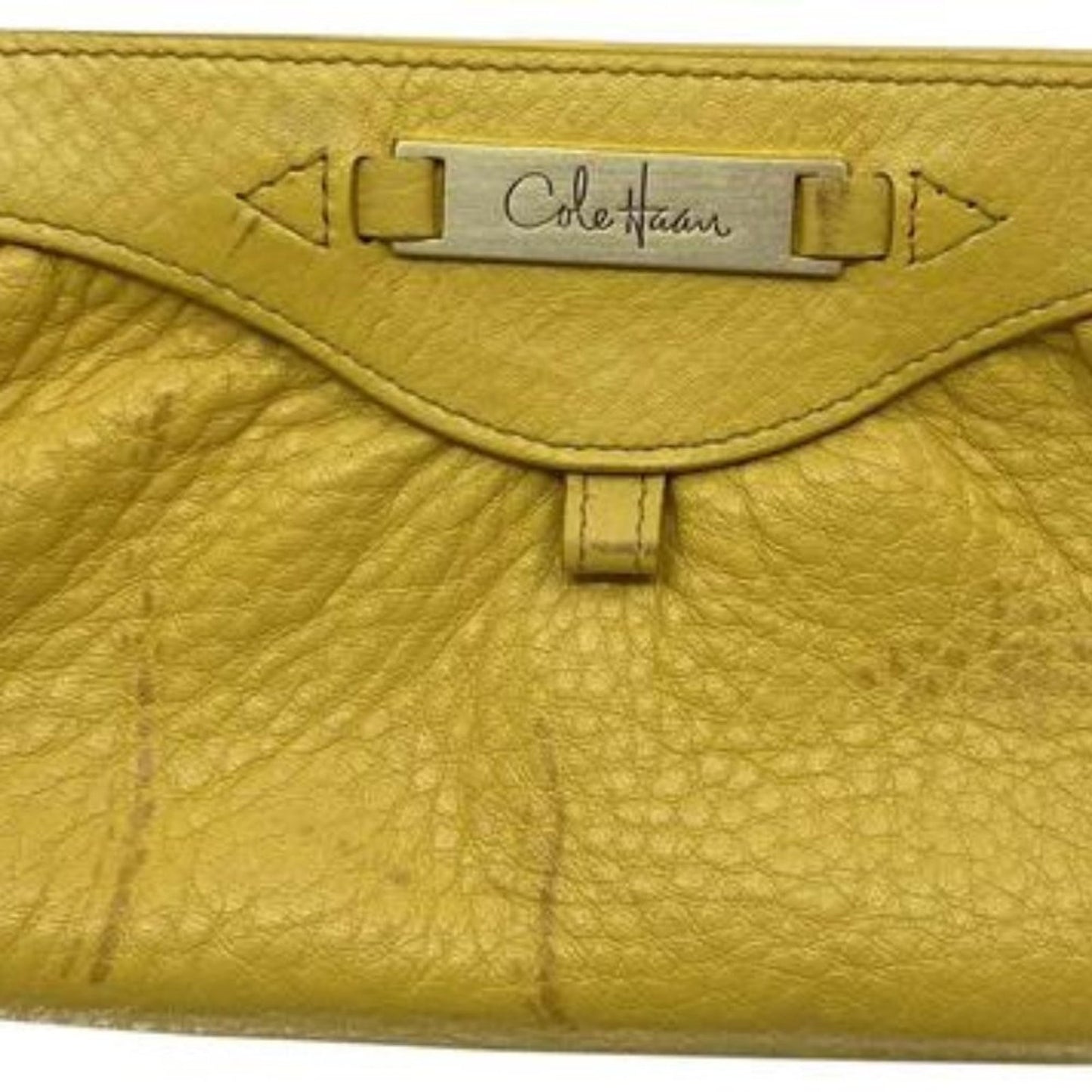 Cole Hane Yellow Leather Wallet