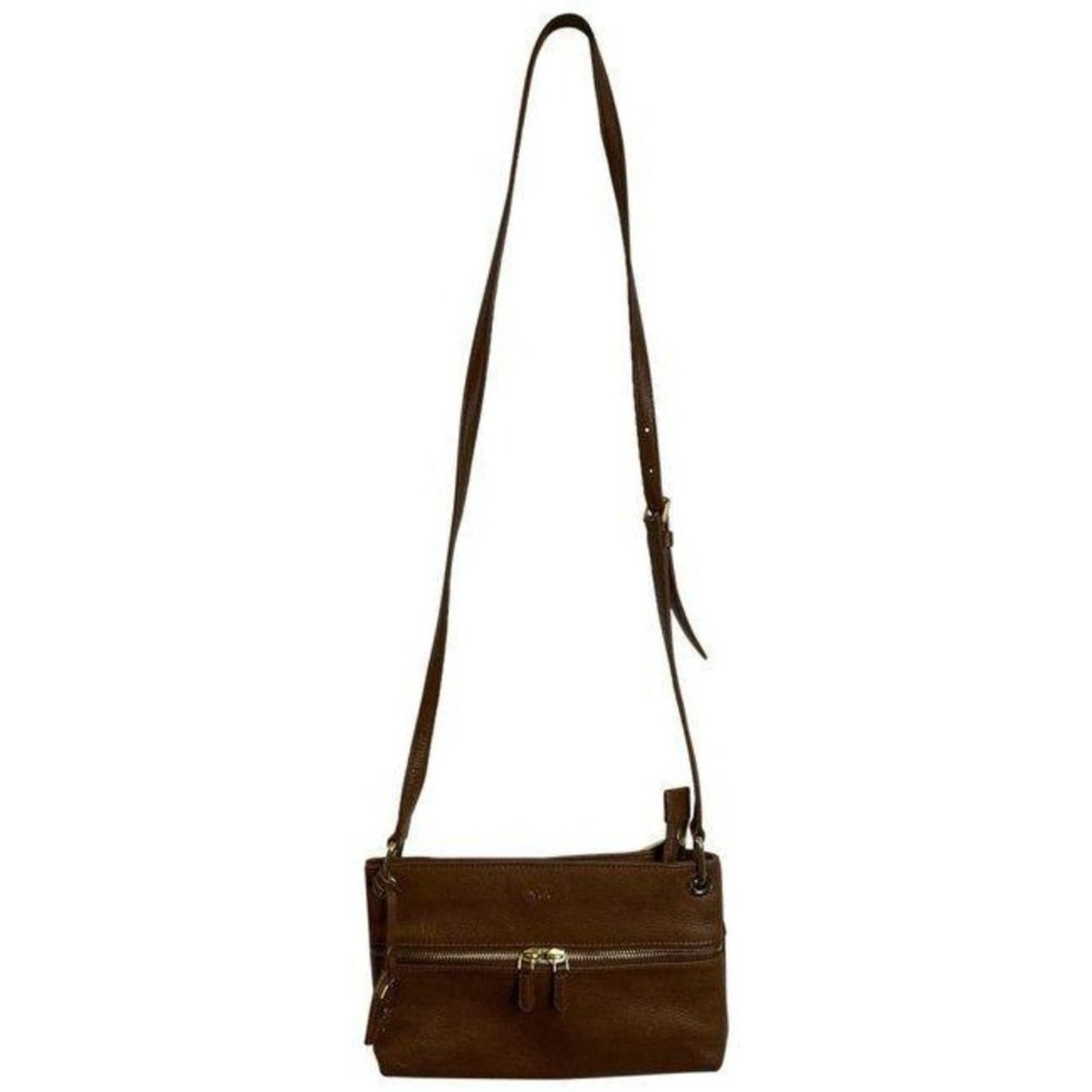 lauren ralph lauren orange leather cross body bag