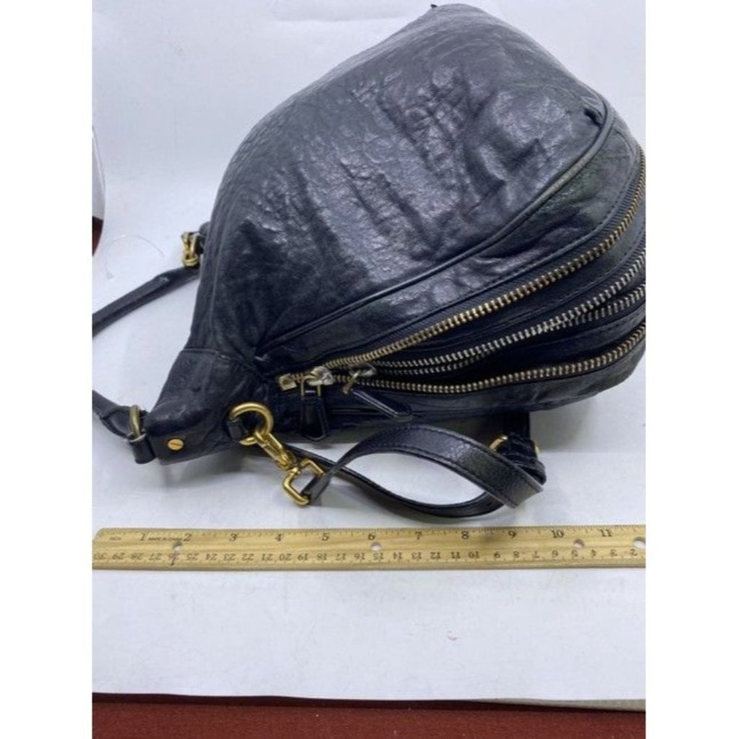 Marc By Marc Jacobs 3 Size Convertible Black Leather Cross Body Bag