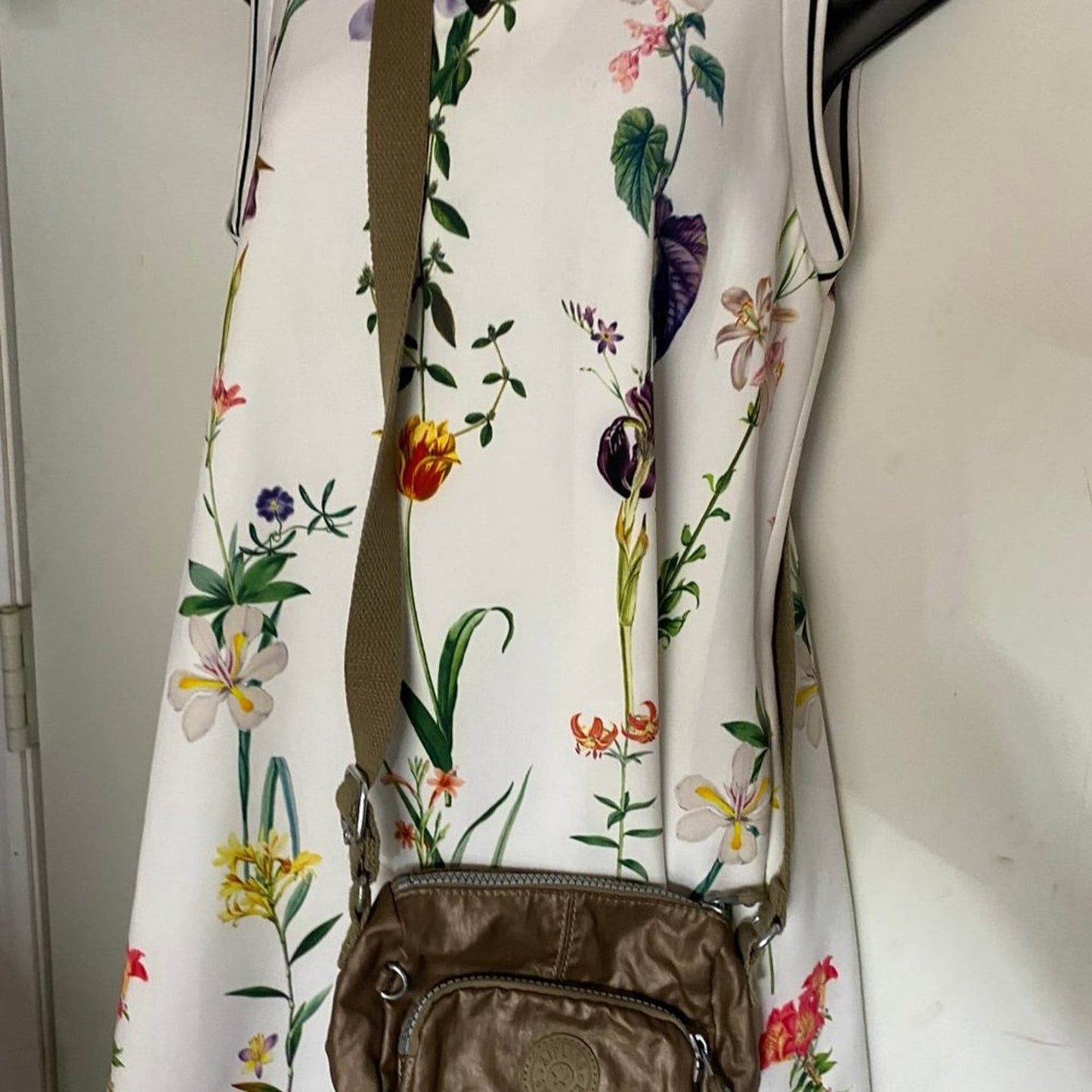 Kipling Golden Nylon Mini Crossbody Bag