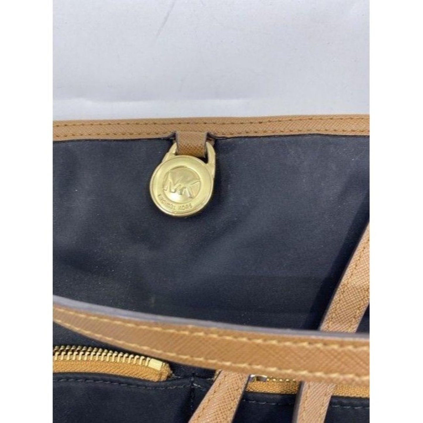 michael kors black fabric shoulder bag