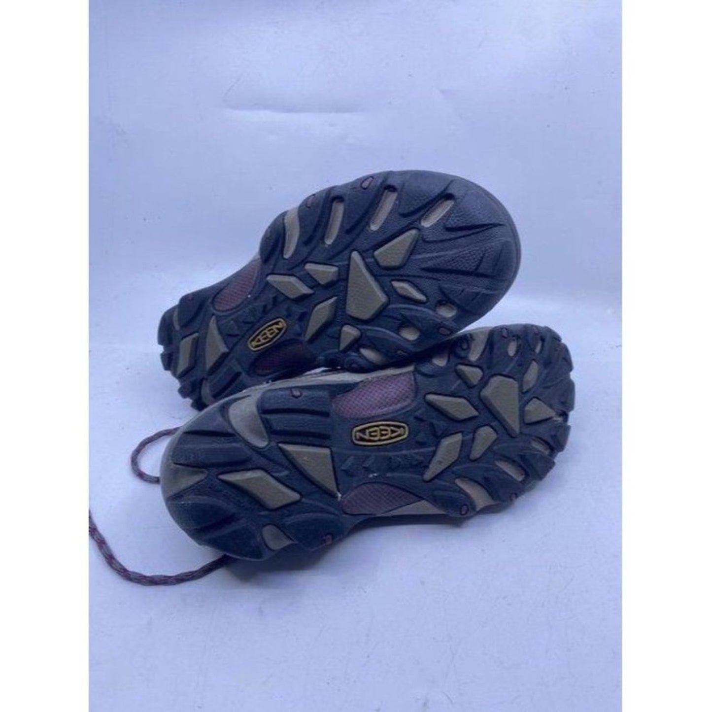 Keen Tan Purple Gray Lace Up Work Bootsbooties Siz