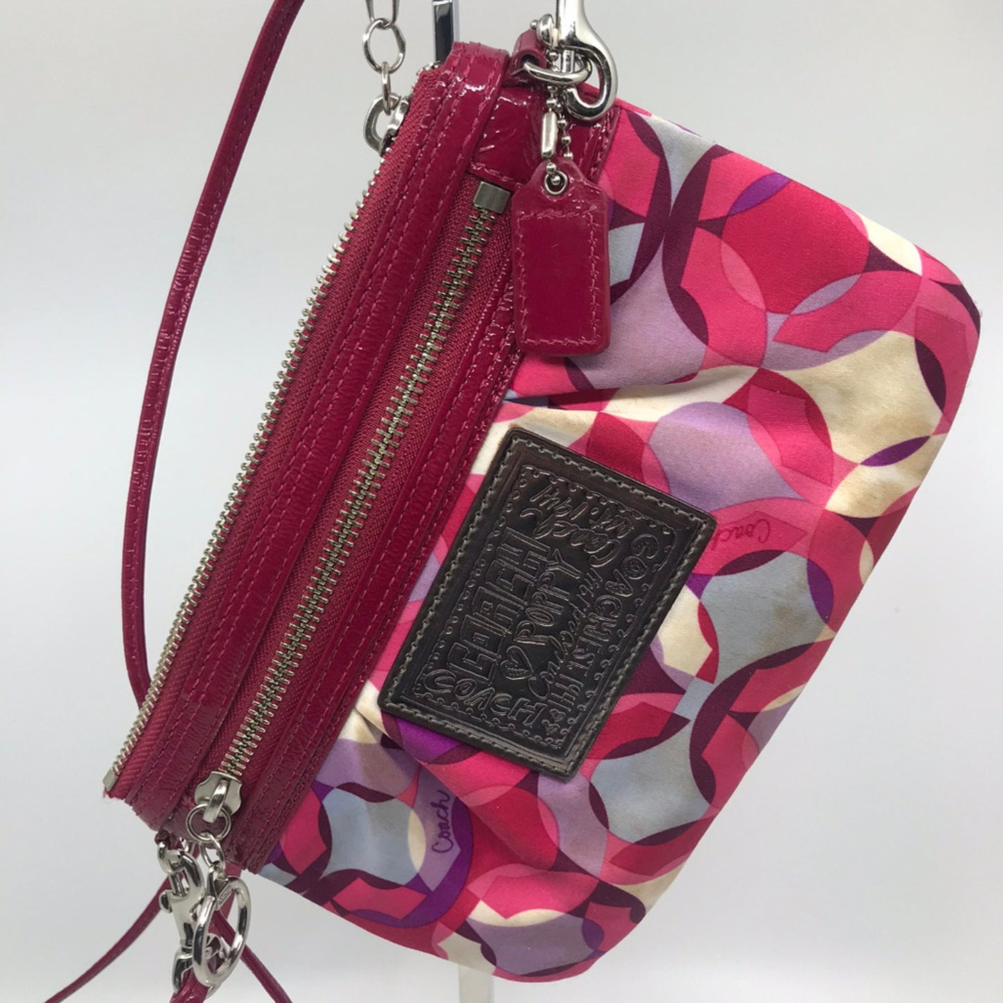COACH Red Small Nylon Handbag