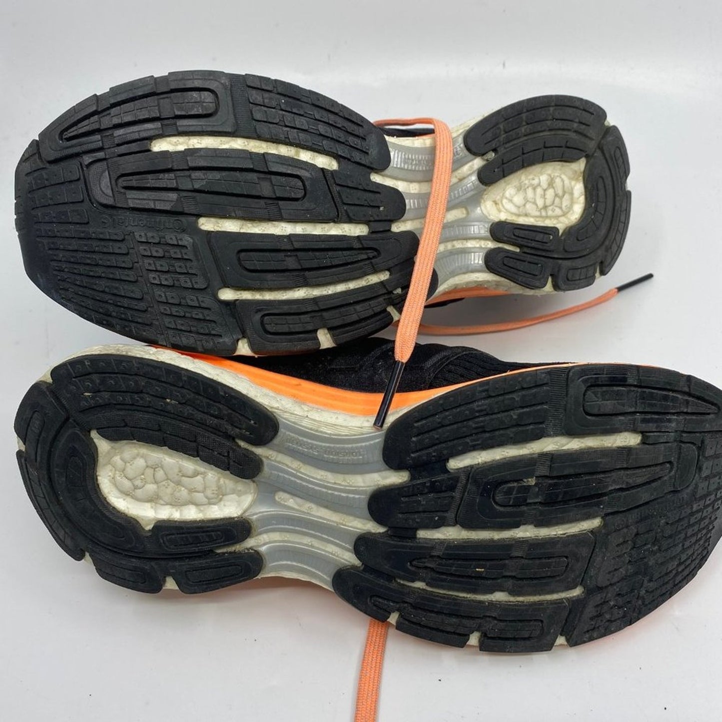 Adidas GLIDE BOOST Black Orange Sneakers Size: 8.5