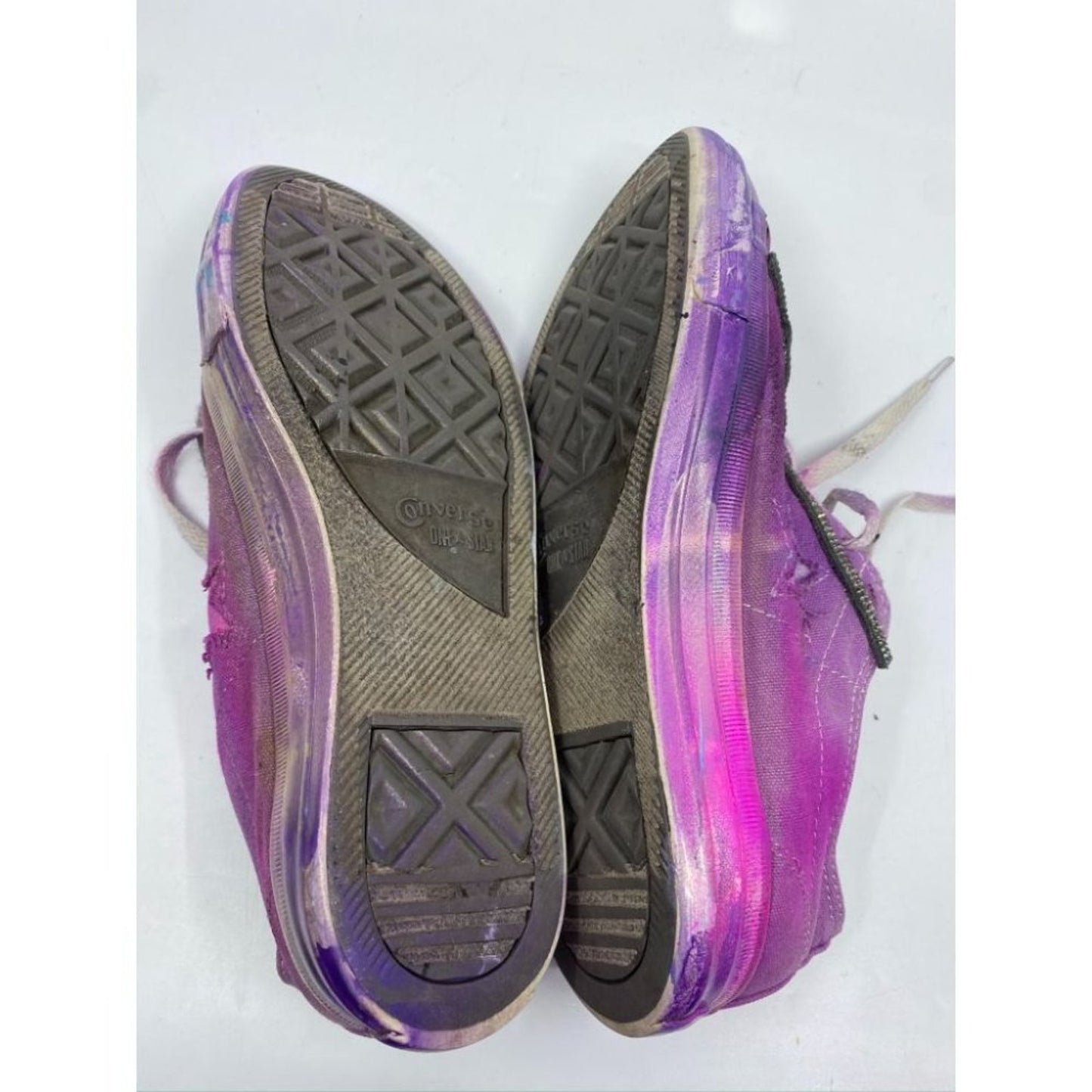 Converse Sneakers Purple Blue Graffiti Women's 9.5