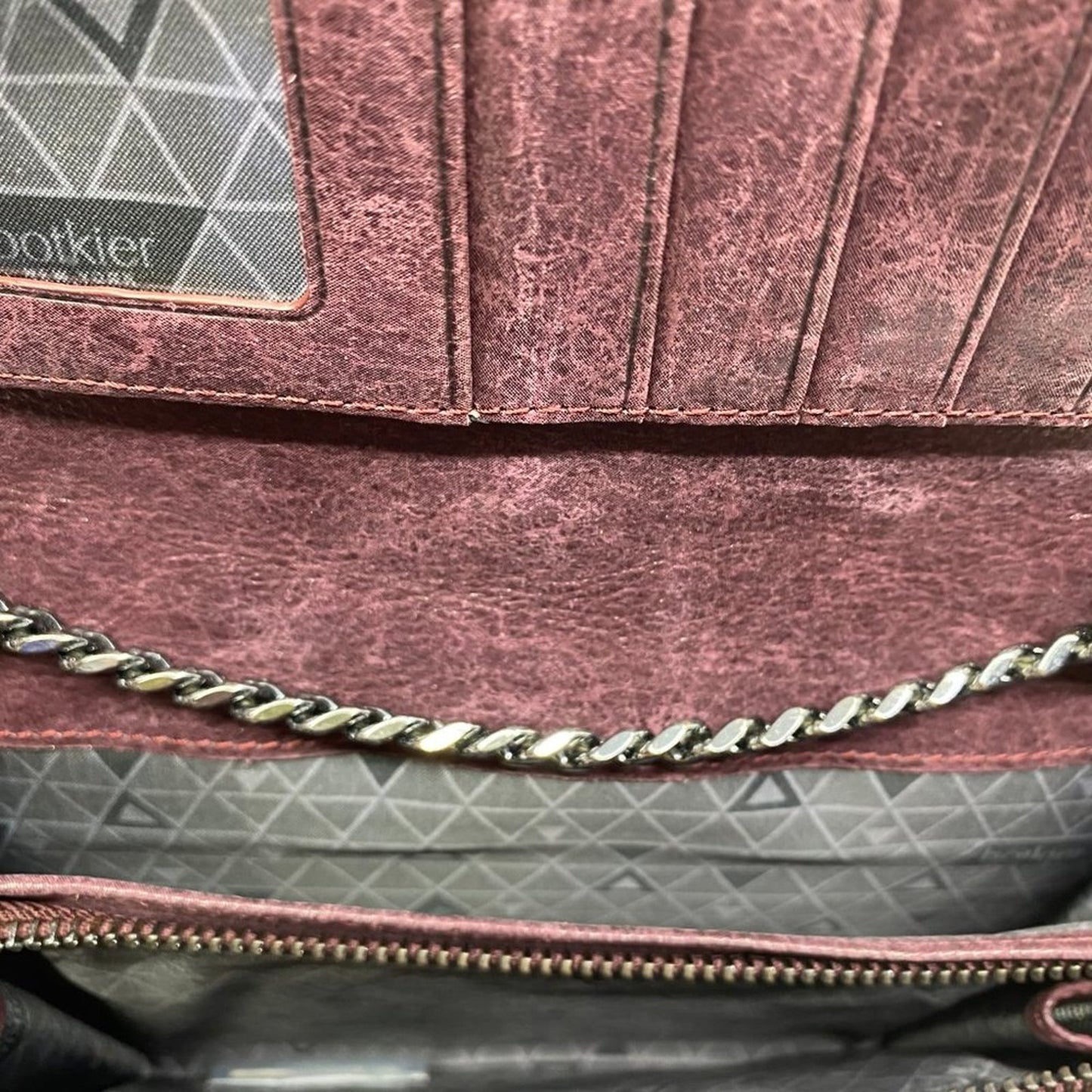 Botkier Red Brown Leather Mini Shoulder Bag