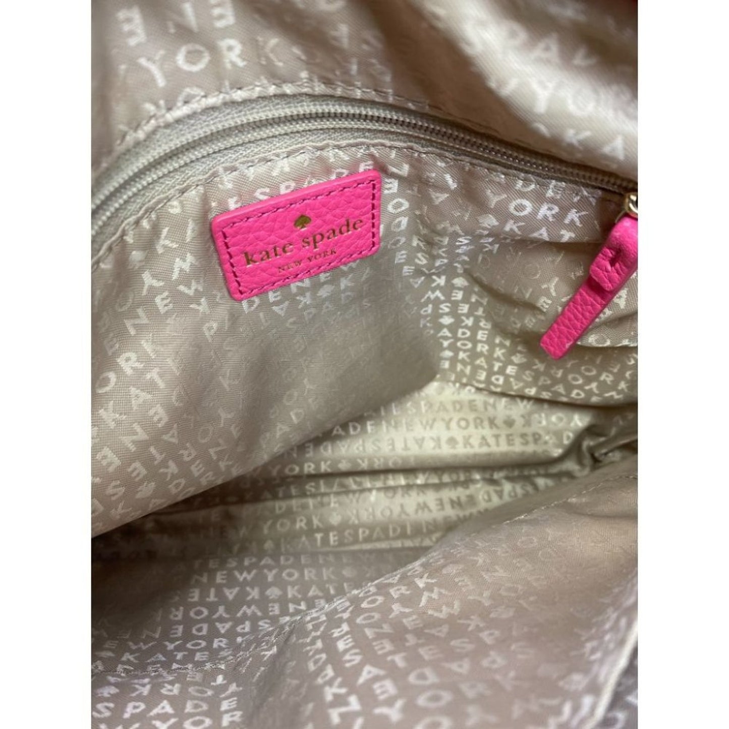 Kate Spade Pink Leather Crossbody With Customized
