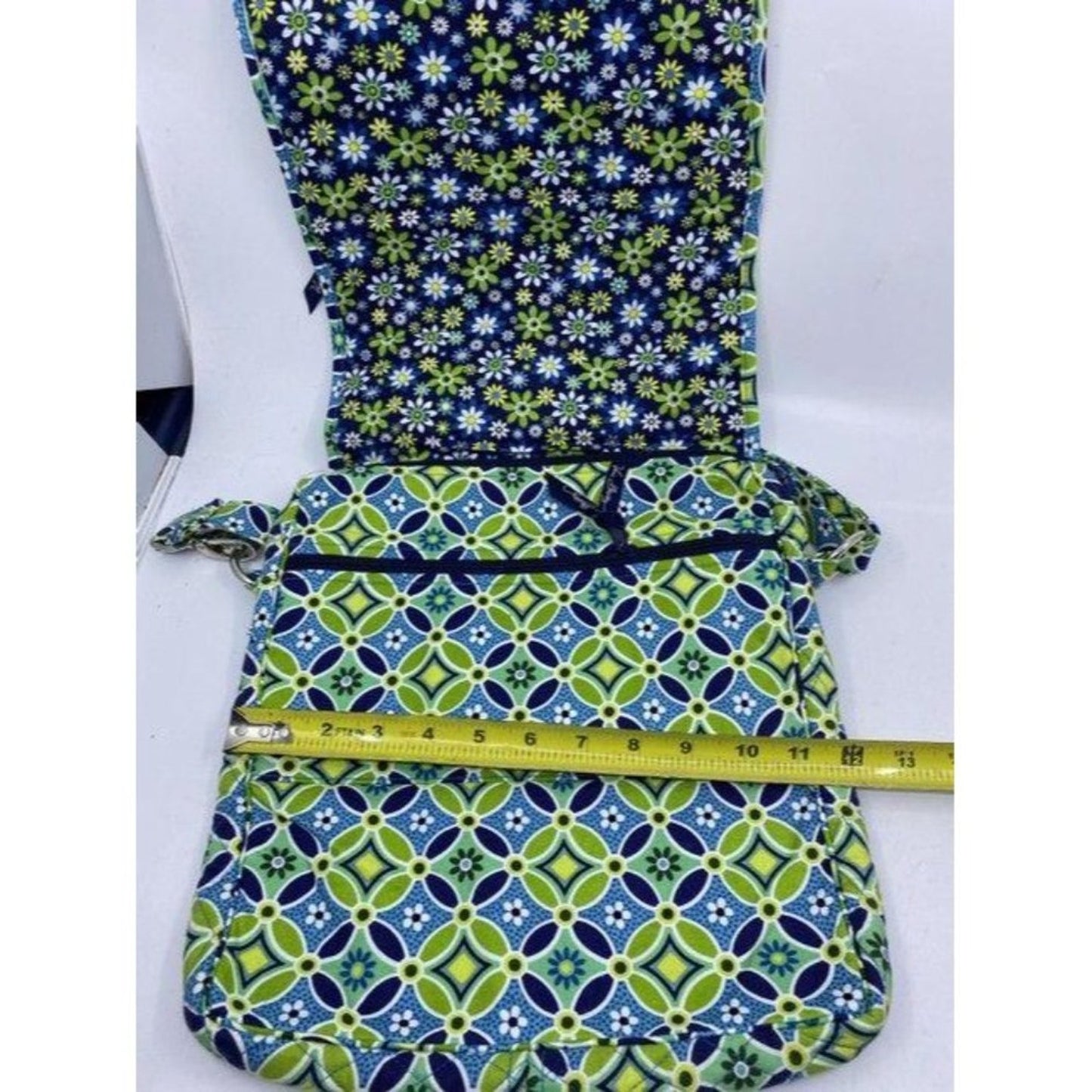 Vera Bradley Msrp Green Blue Cross Body Bag