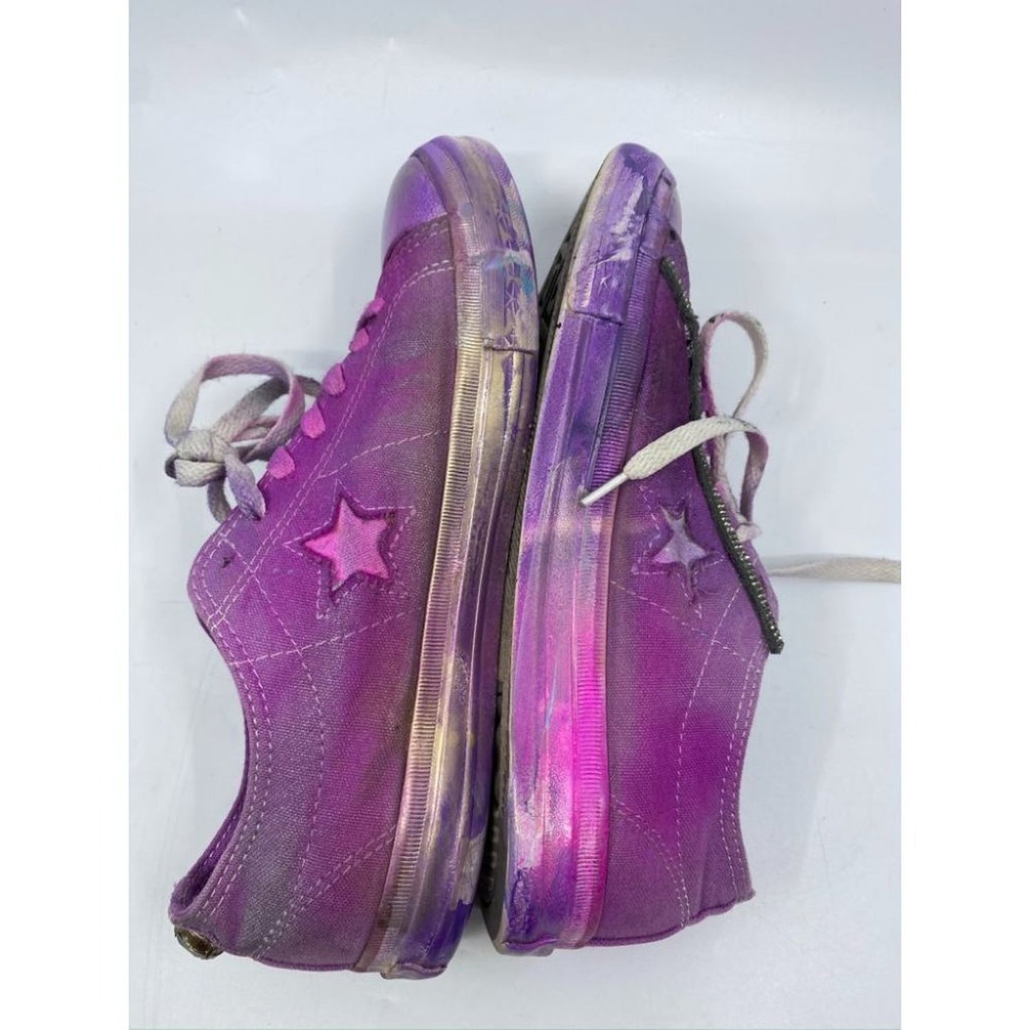 Converse Sneakers Purple Blue Graffiti Women's 9.5