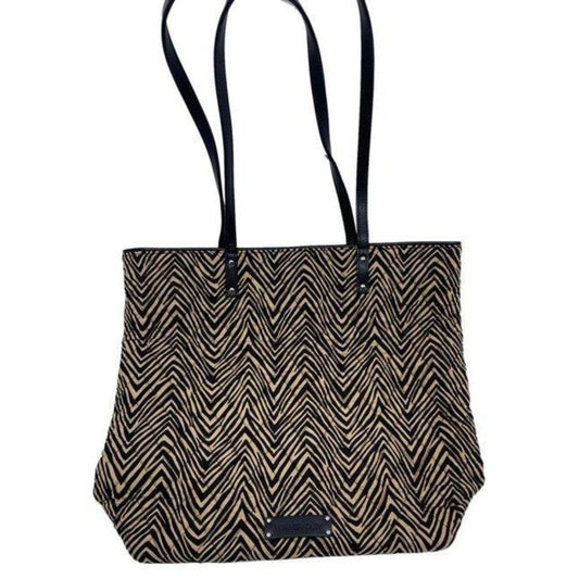 vera bradley bag large quilted black beige fabric