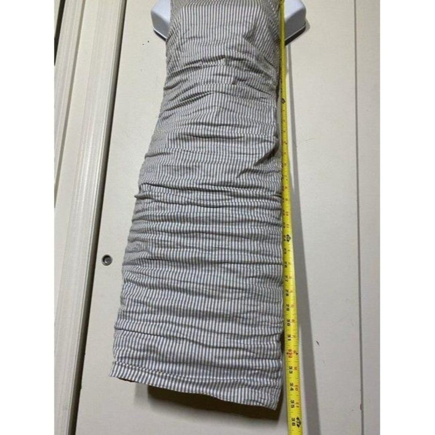 nicole miller new ruched linen striped msrp