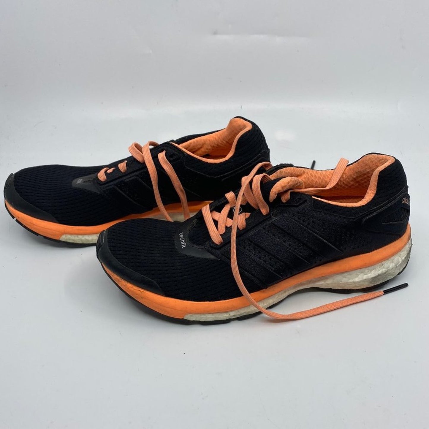 Adidas GLIDE BOOST Black Orange Sneakers Size: 8.5