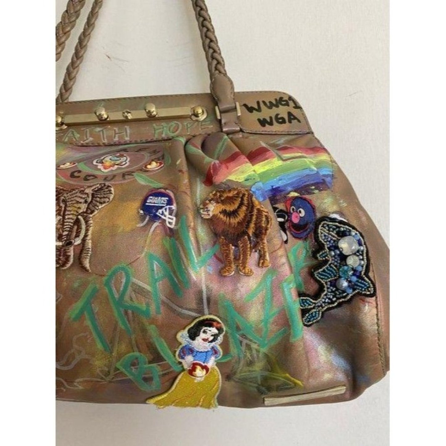 valentino w large customized applique and artwork