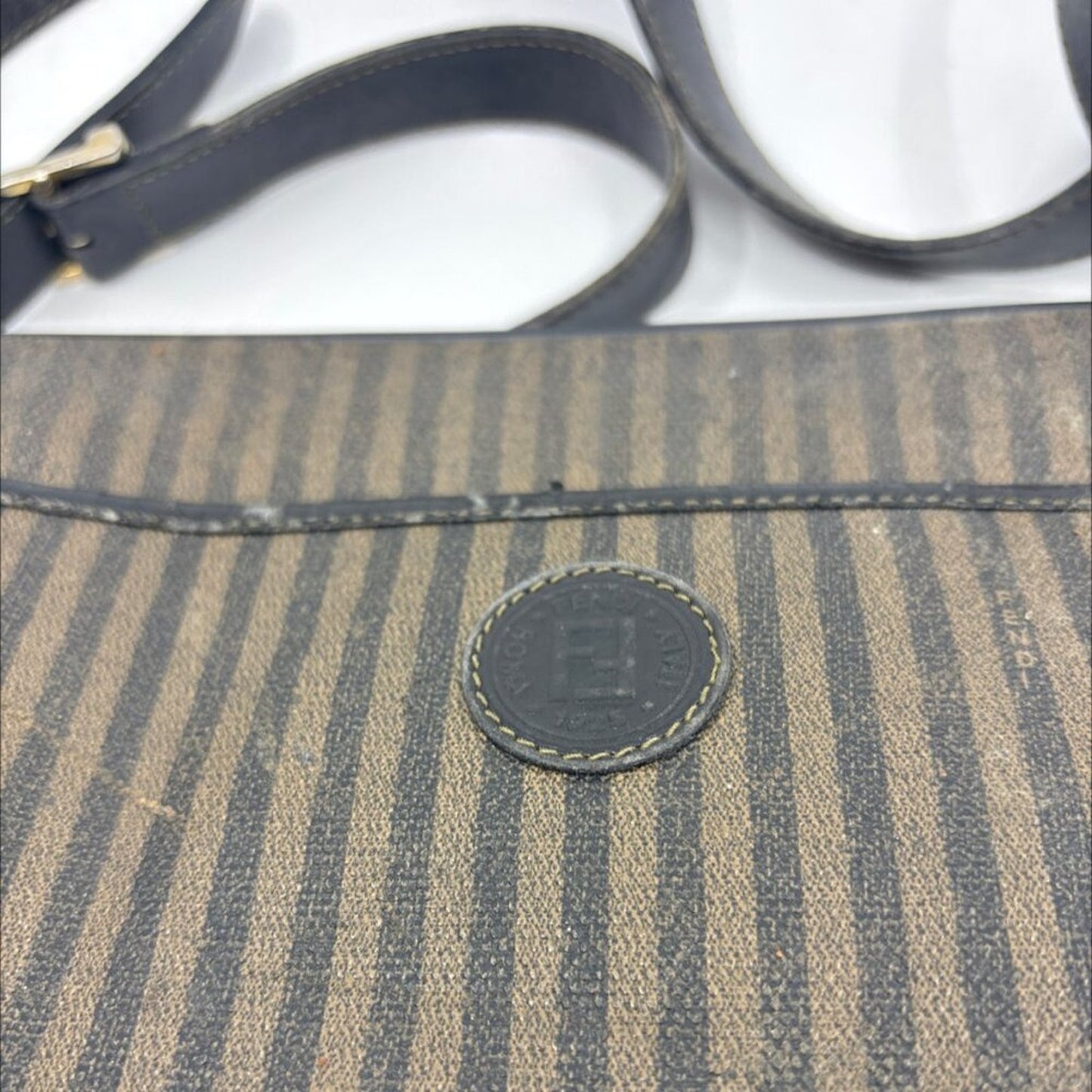 Vintage Fendi Crossbody Bag - Brown/Black