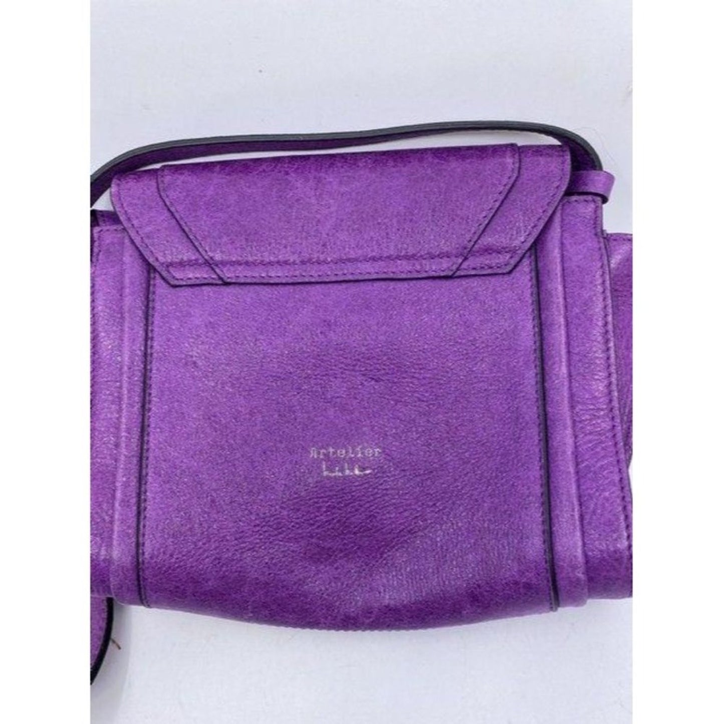 Nicole Miller Nwot Msrp Purple Leather Cross Body