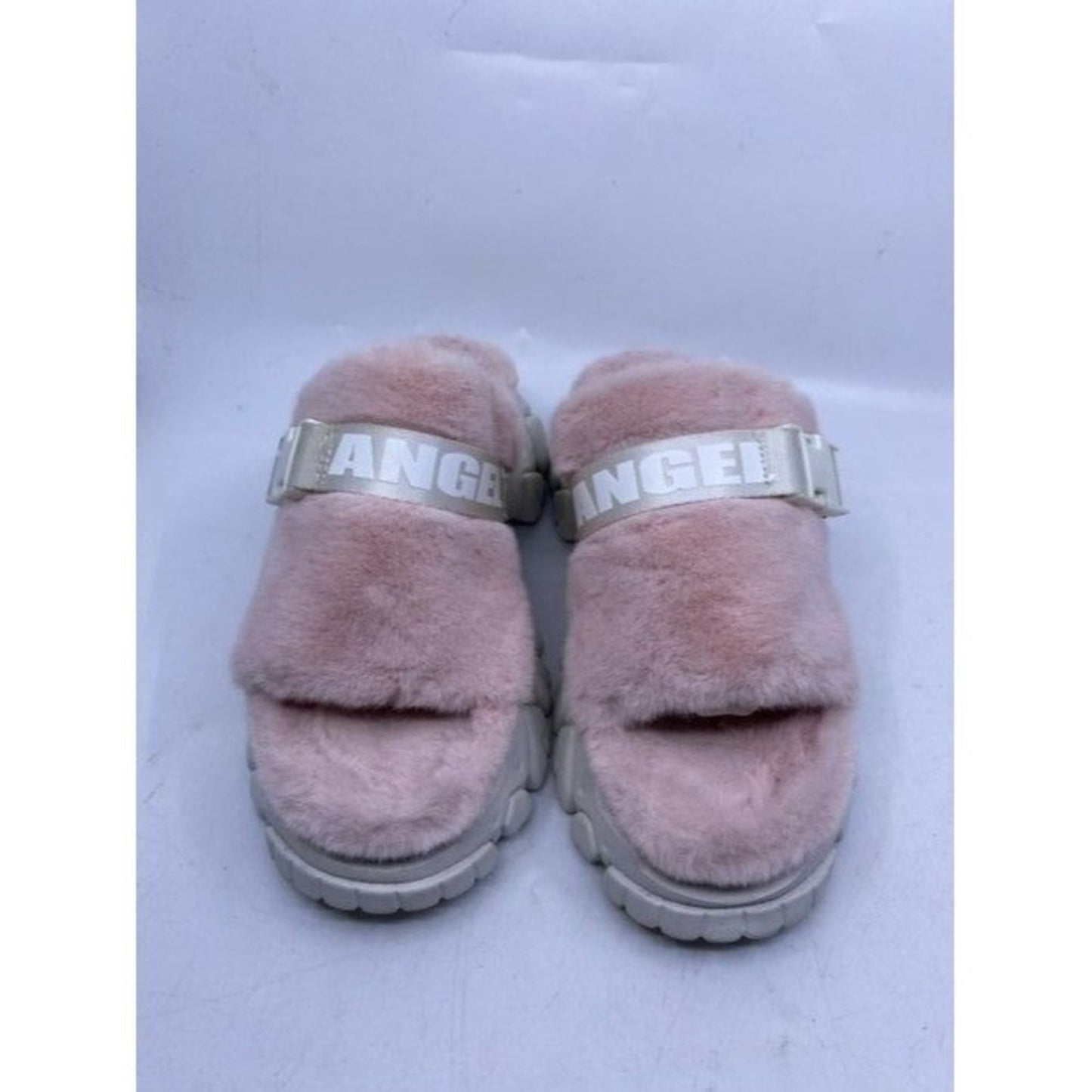 Angel Chen Pink Faux Fur Mulesslides Size Eu