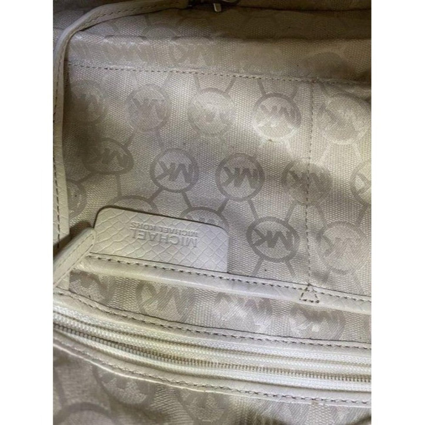 michael kors cream leather shoulder bag