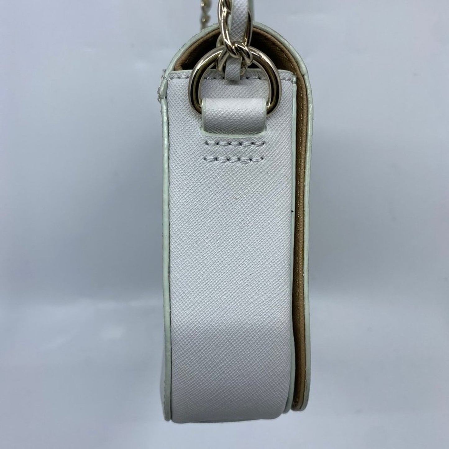 DKNY Silver Leather Crossbody