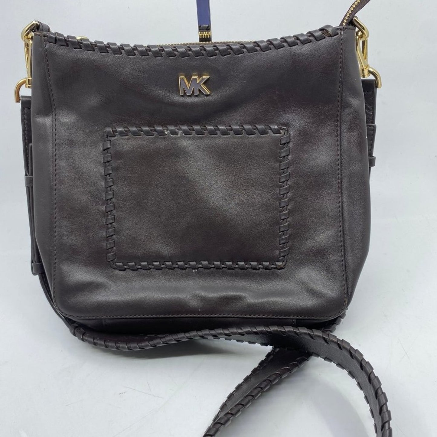 Like New Michael Kors Woven Seemed Crossbody Bag