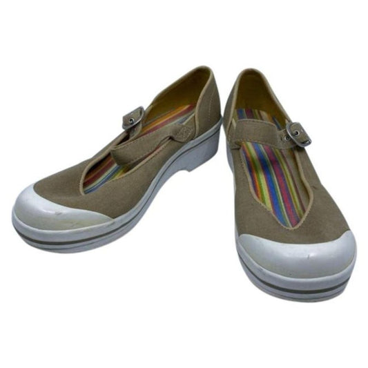 Dansko Tan White Women's Wedge Heels Size 37
