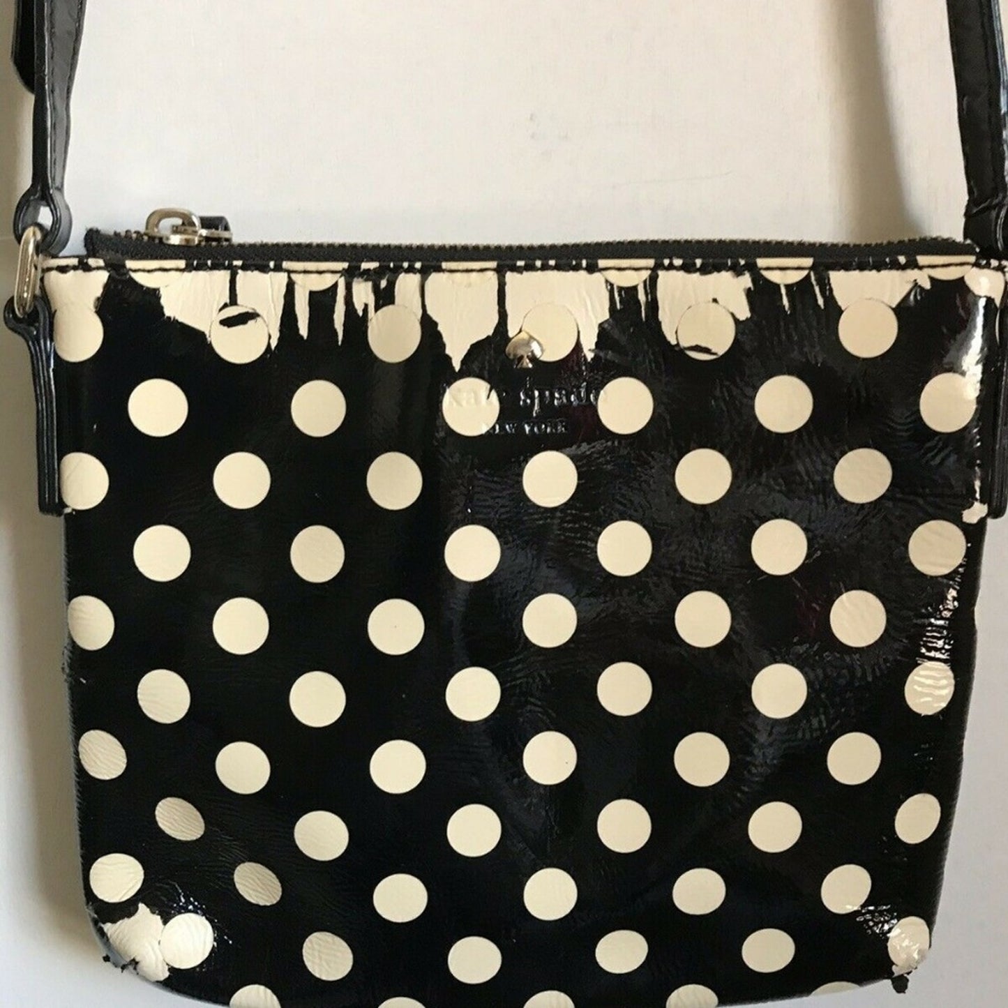 Kate Spade Patent Crossbody Polka Dot