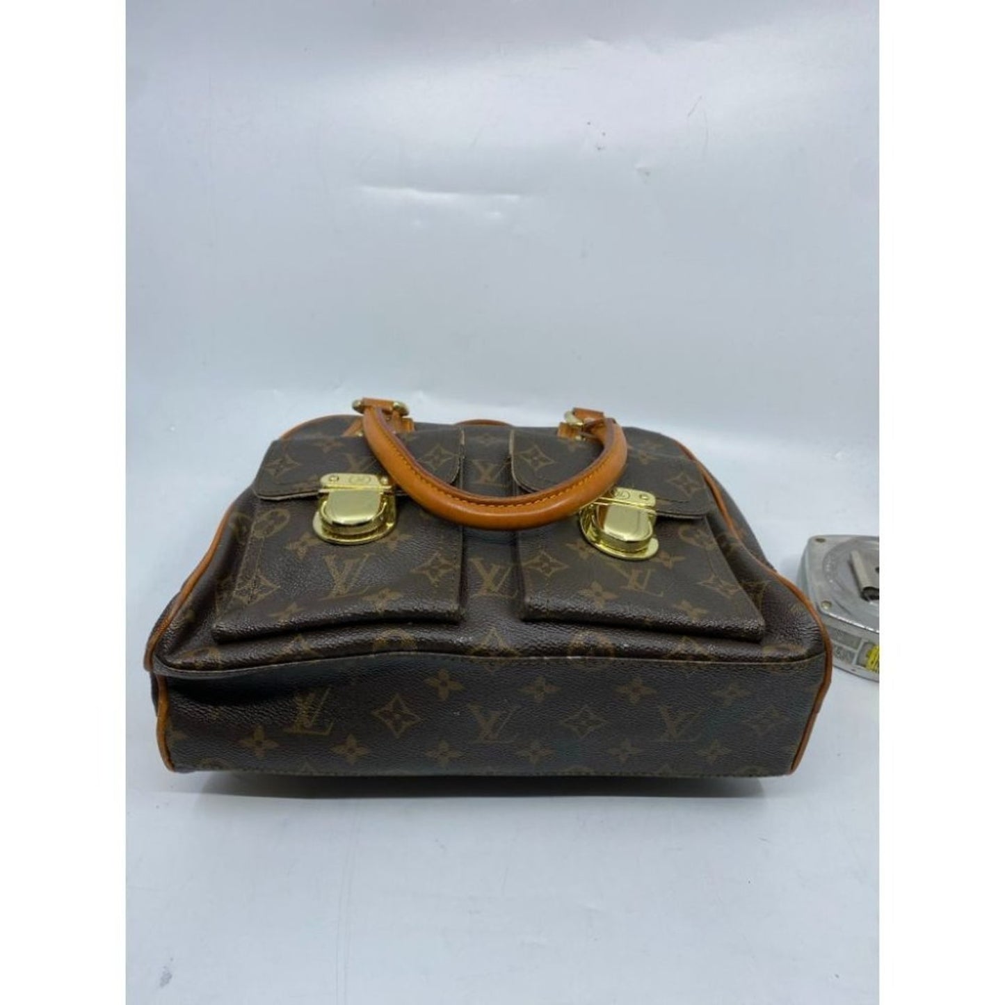Louis Vuitton Manhattan PM Brown Tote Handbag