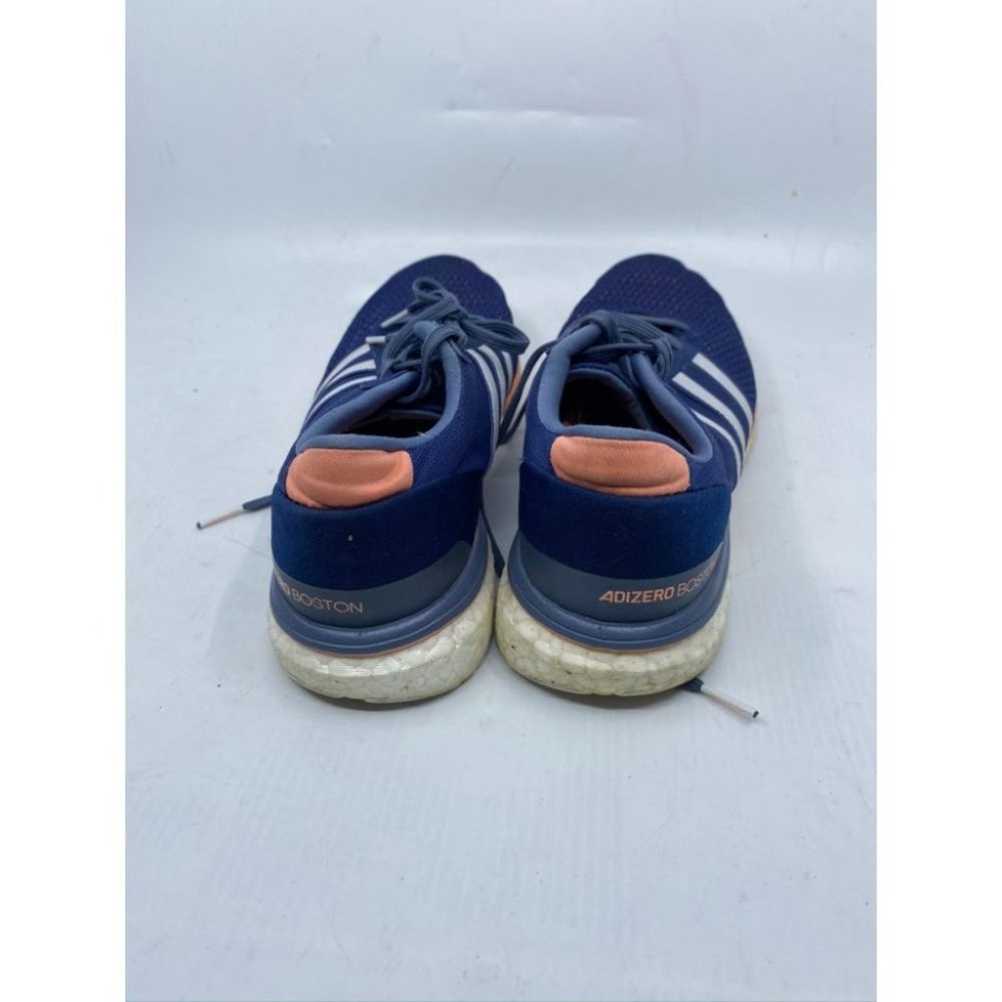 Adidas Booston Blue White Orange Sneakers Size 8.5