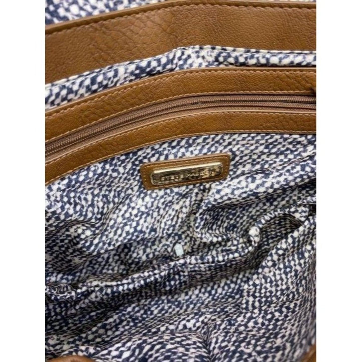 steve madden brown leather cross body bag