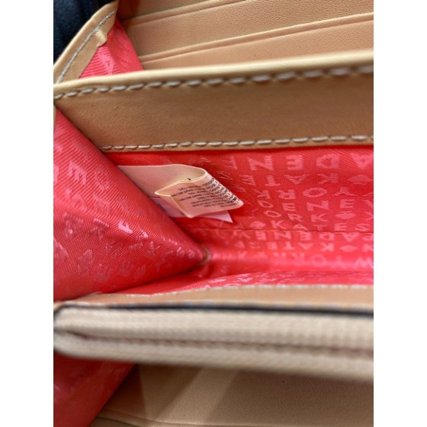 Kate Spade Women's Pink Tan Zipper Wallet