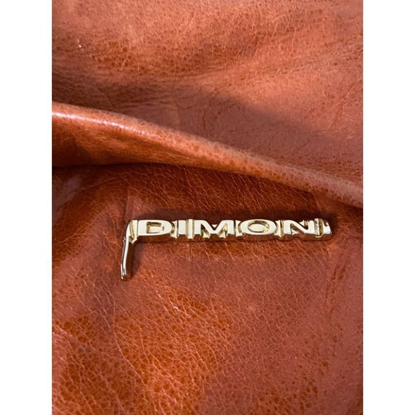 Dimoni Orange Leather Shoulder/ Handbag