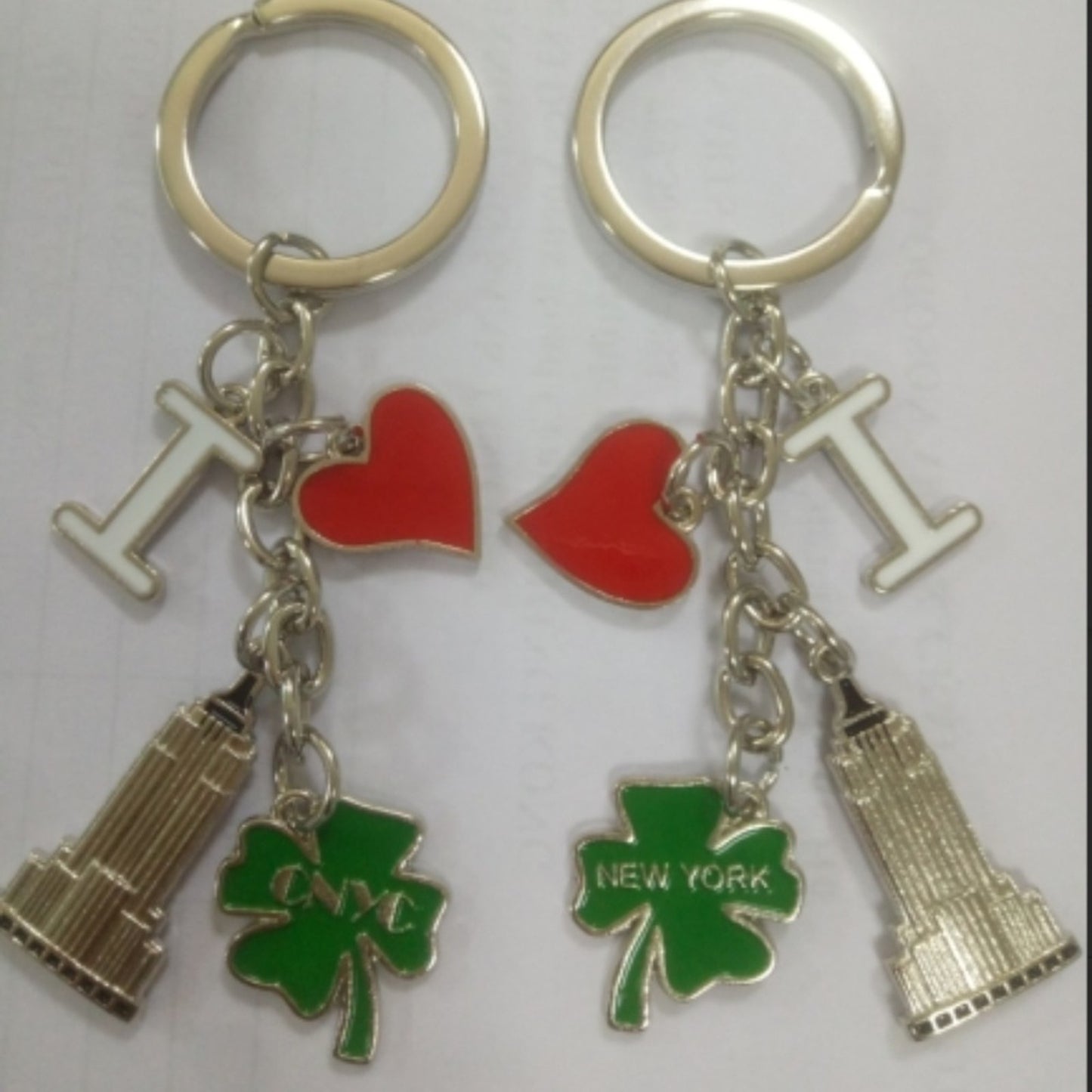 2 "I Love NY & CNYC" Good Luck Key chains