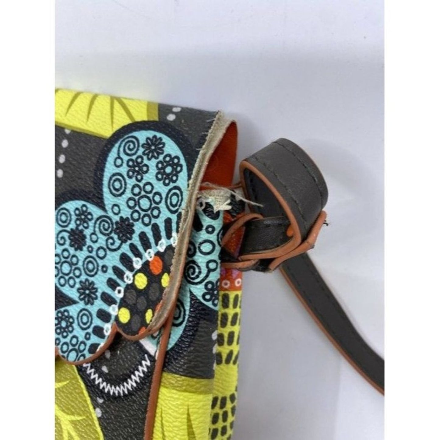Vera Bradley Unique Multicolor Coated Canvas Cross