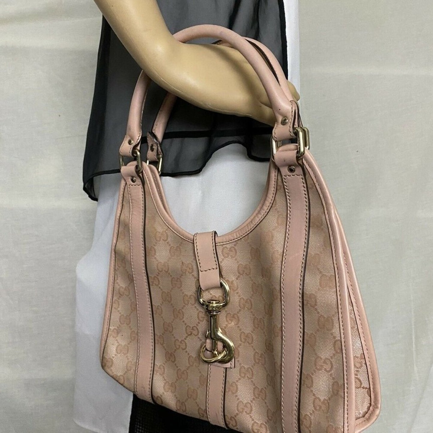 GUCCI Pink Jackie O hobo bag Msrp $ 1,800