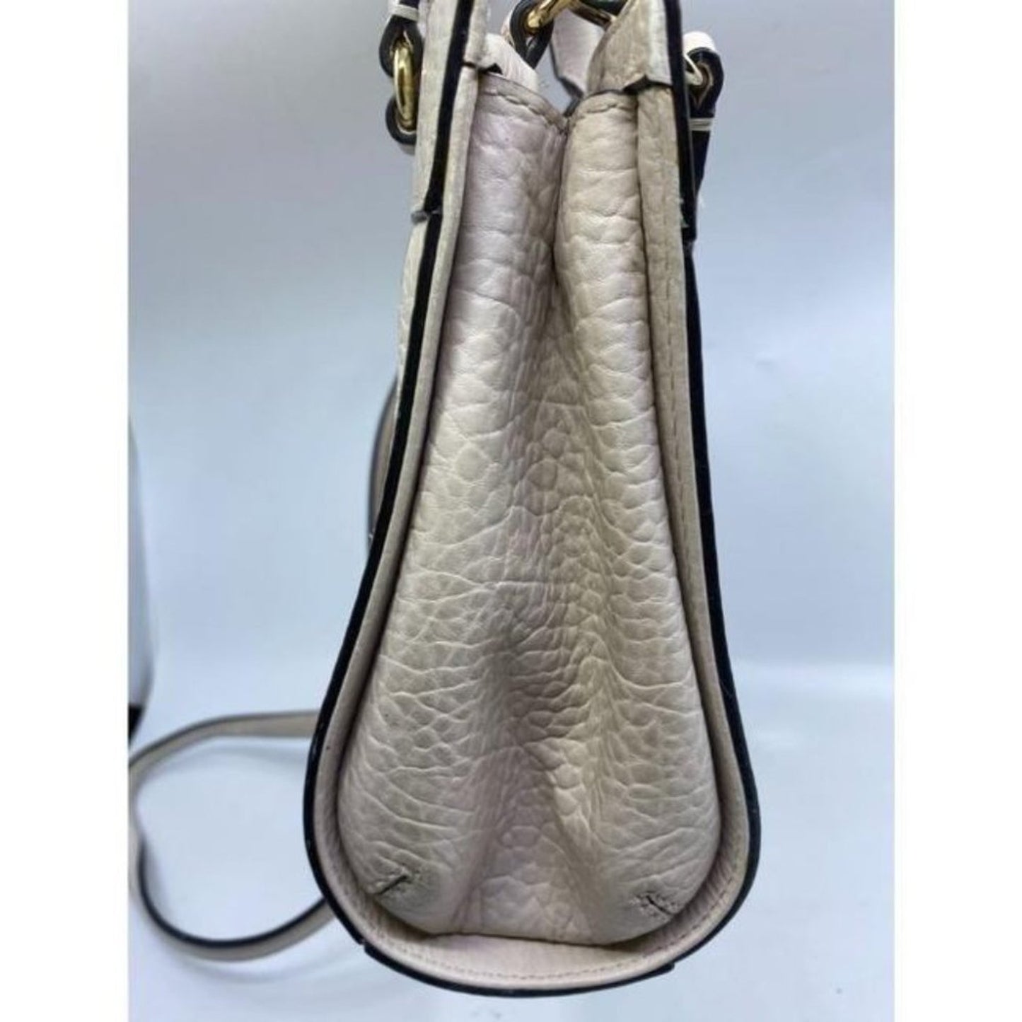 kate spade medium handbag w strap white leather cr