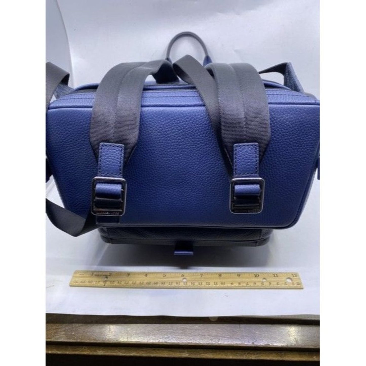 Michael Kors Hudson Logo And Rucksack Admiral Mlti Leather Backpack