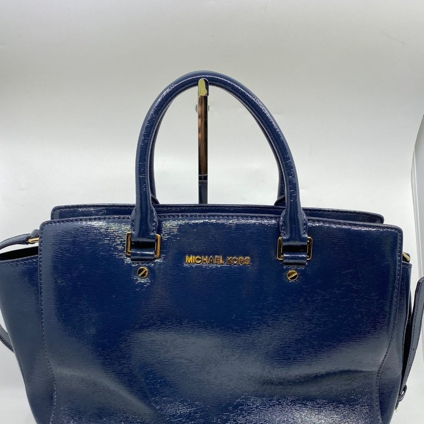 Michael Kors L Blue Leather Crossbody/Handbag