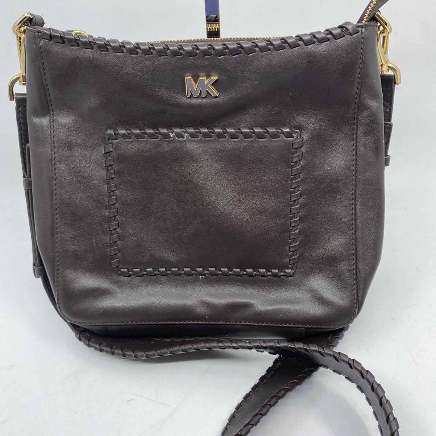 Like New Michael Kors Woven Seemed Crossbody Bag