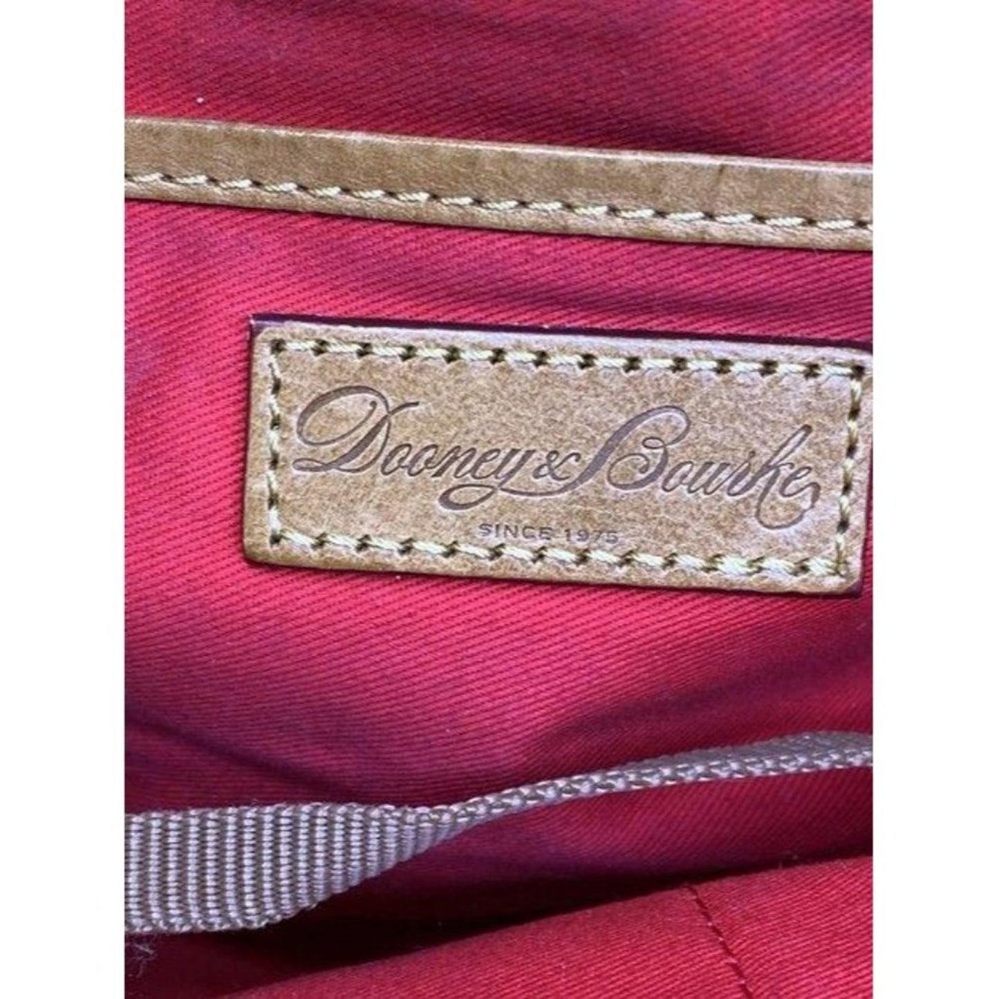 Dooney and Bourke yellow leather shoulder bag