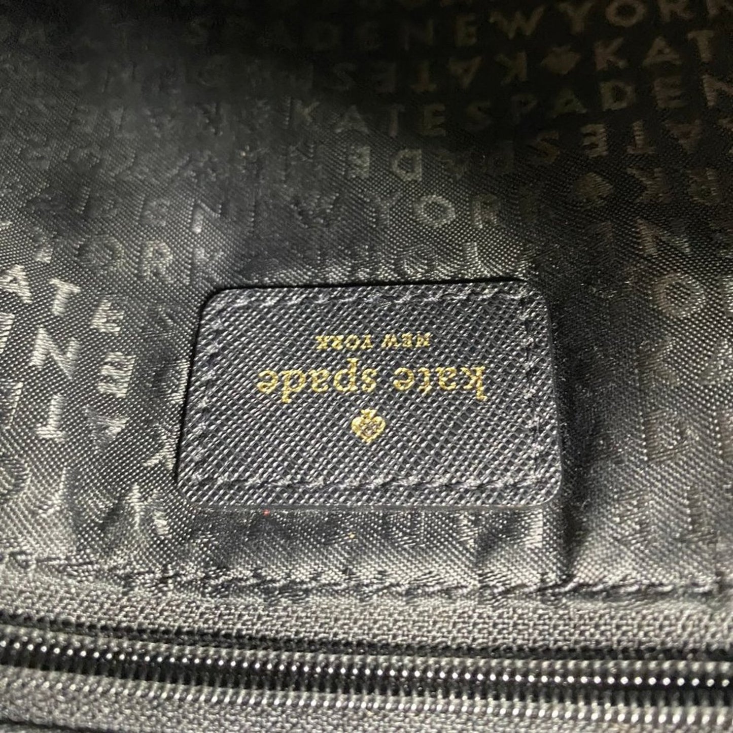 Kate Spade Black Medium Size Leather Crossbody Bag