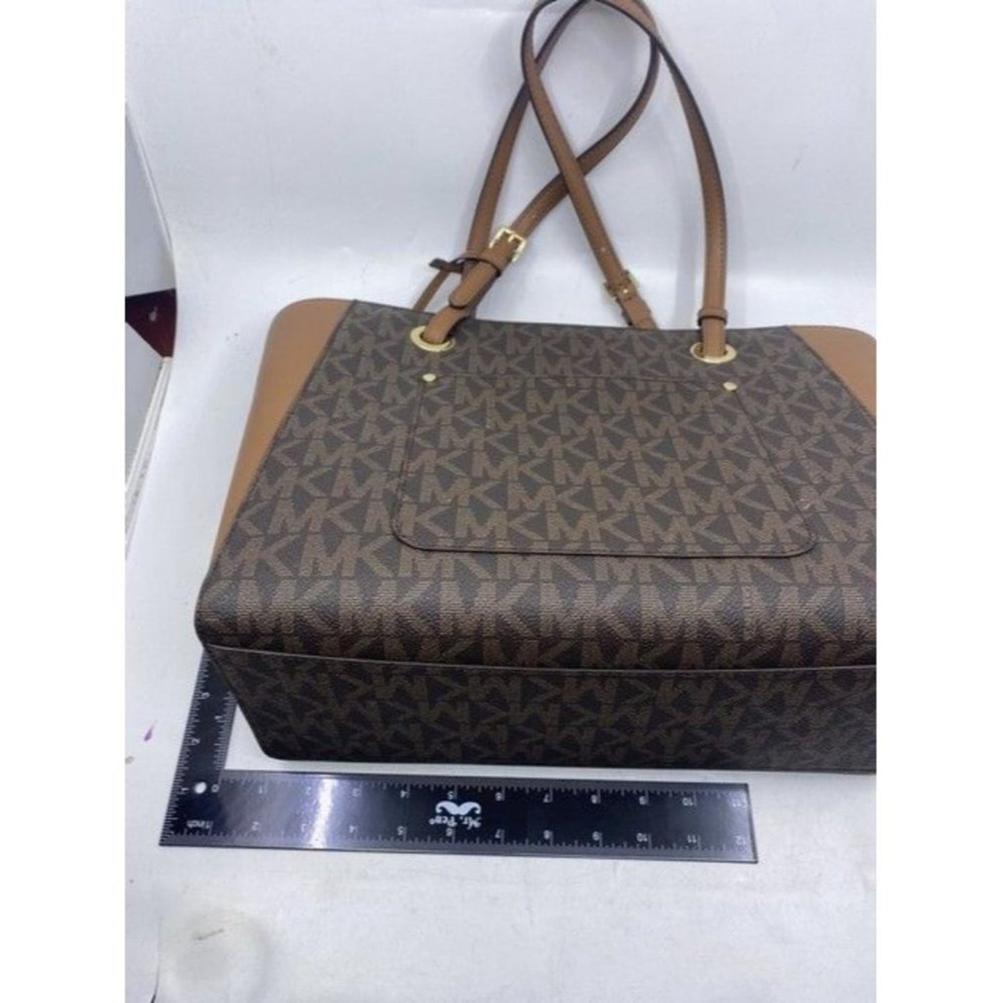 Michael Kors Walsh Borwn Leather Shoulder Bag