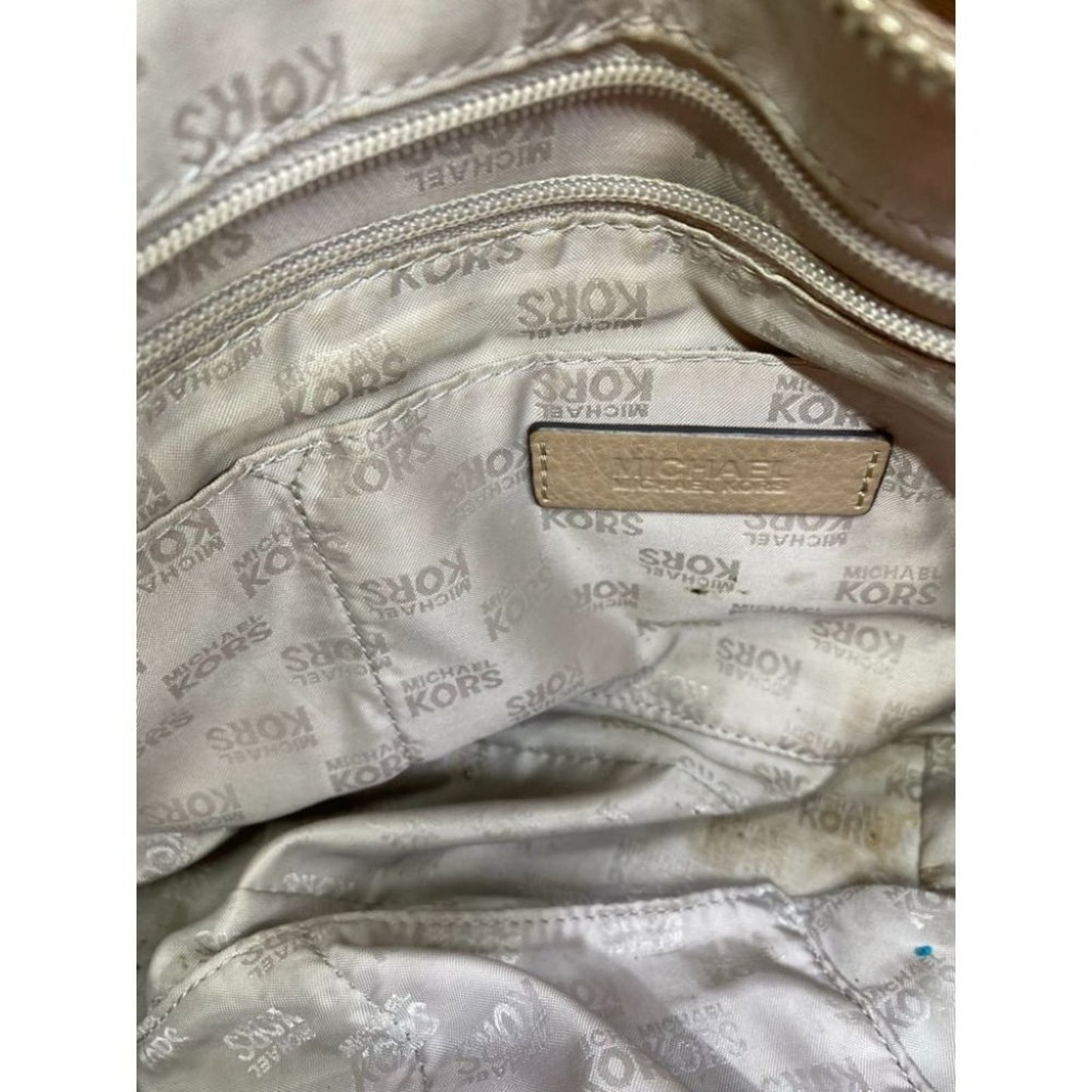 Michael Kors Lamb Leather Tan Shoulder Bag LG/MD